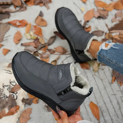 Women’s Insulated Snow Boots – Waterproof, Non-Slip & Fur Lined | Comfortable Warm Winter Shoes for Mature Women