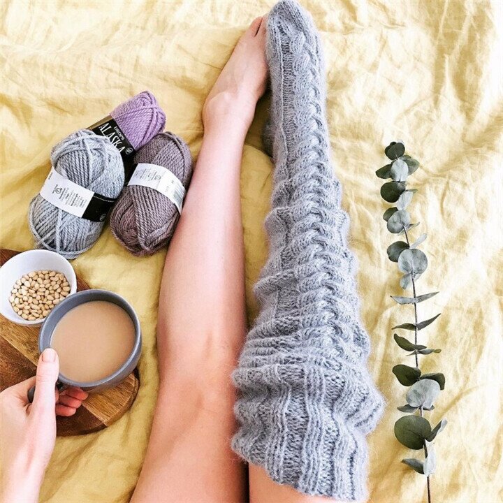 Black Friday 50% OFF - 🎁Hygo Warm Over Knee Extra Long Knitted Socks