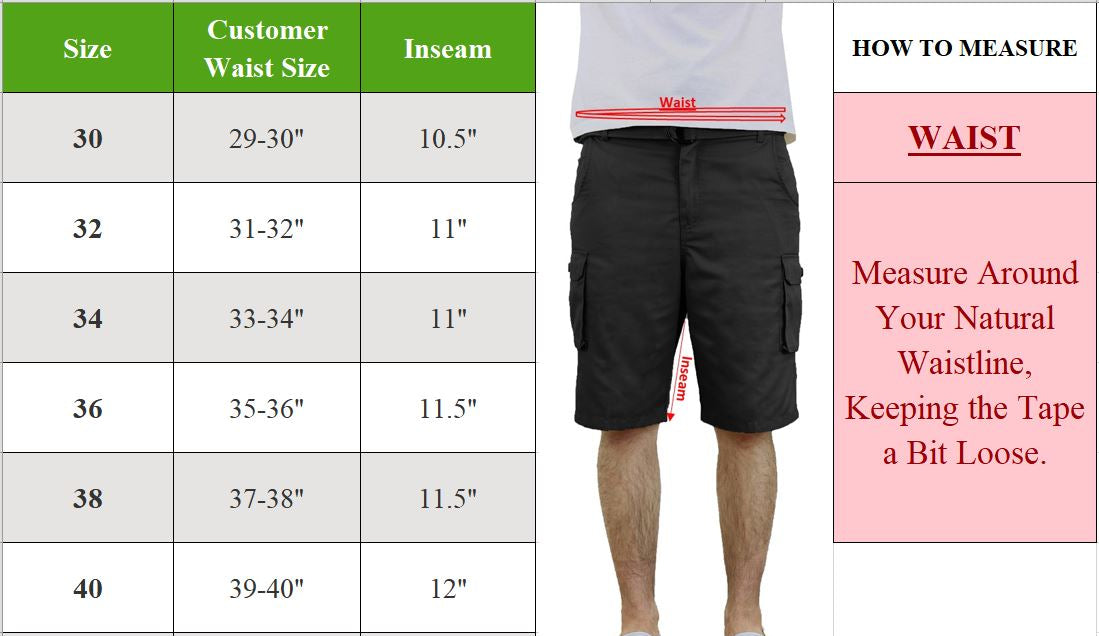 Men’s Multi-Pocket Cargo Shorts w/ Belt – Built for Summer Comfort