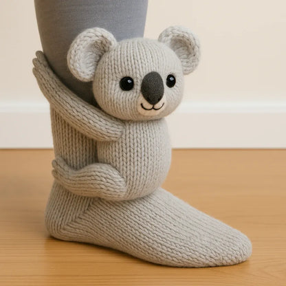🔥Last Day 49% OFF-3D Knit Animal Socks🧦