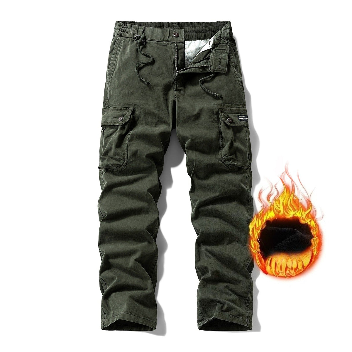 American Vintage Men's Work Pants | Straight Leg, Mid-Rise, Multi-Pocket Cotton Blend
