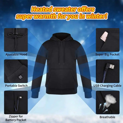 Black Friday 50% OFF - 🎁Unisex Heated Hoodie